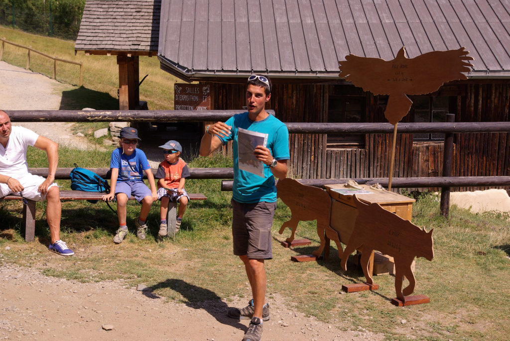 Animation prédateurs au parc de Merlet
