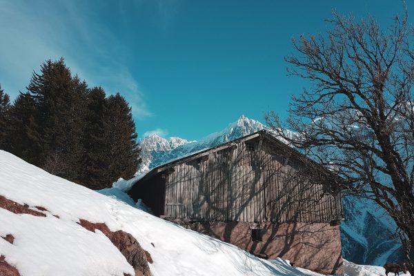 Chalet des marmottes à Merlet Devant en hiver